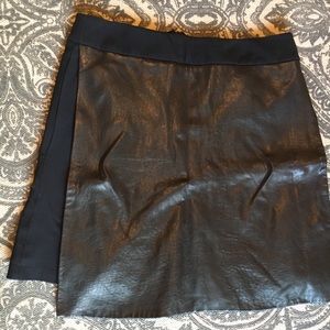 100% Authentic Leather overlay WAYNE skirt.